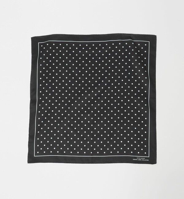 UNITED ARROWS green label relaxing「GLR サテン ドット ハンカチ」|ハンカチ|