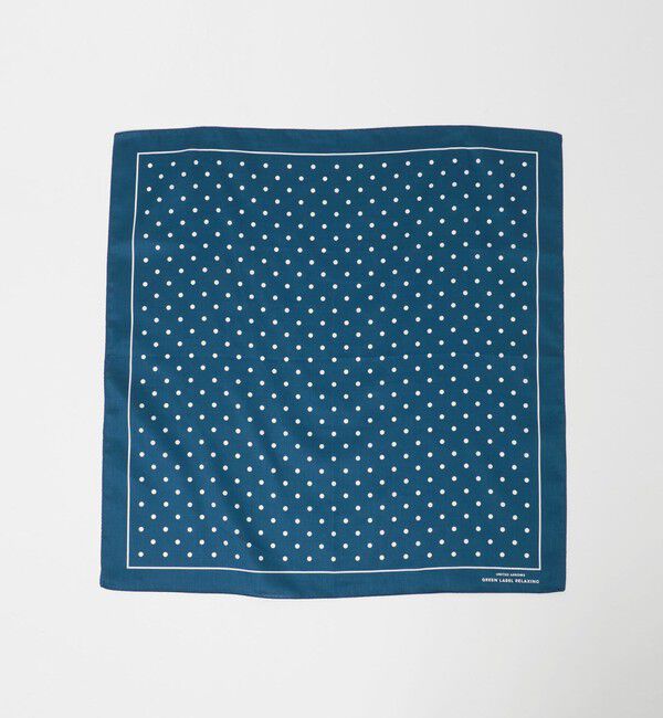 UNITED ARROWS green label relaxing「GLR サテン ドット ハンカチ」|ハンカチ|