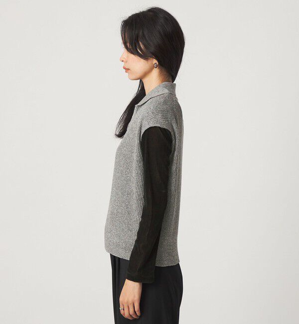 UNITED ARROWS green label relaxing「メランジ スキッパー ニット ベスト」|ベスト・ジレ|