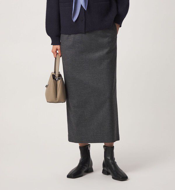 UNITED ARROWS green label relaxing「［size SHORT/TALLあり］ヘアライン タイトスカート ストレッチ」|タイト|