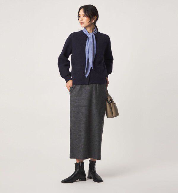 UNITED ARROWS green label relaxing「［size SHORT/TALLあり］ヘアライン タイトスカート ストレッチ」|タイト|