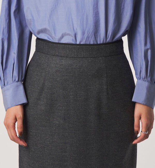 UNITED ARROWS green label relaxing「［size SHORT/TALLあり］ヘアライン タイトスカート ストレッチ」|タイト|