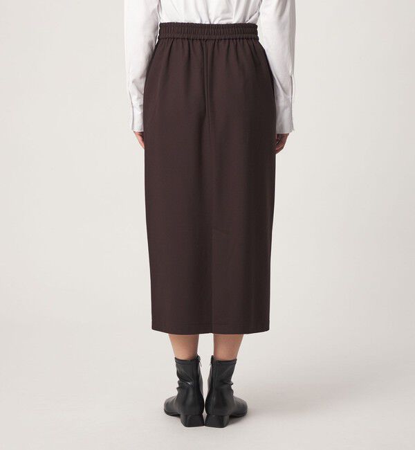 UNITED ARROWS green label relaxing「［size SHORT/TALLあり］オルマイ ウラキモウ タイトスカート ダークブラウン ネイビー」|スカート|