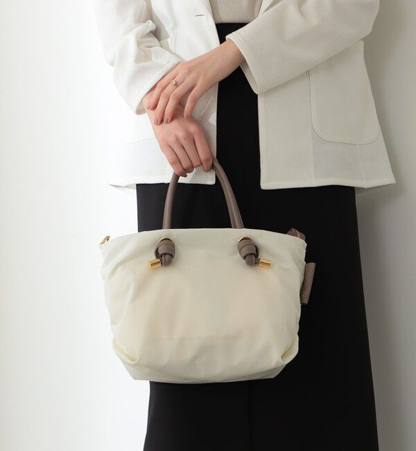 BEAMS SELECTION for WOMEN「VIOLAd&rsquo;ORO / BIANCA ナイロン トートバッグ S」|トートバッグ|OFF_WHITE&times;TAUPE