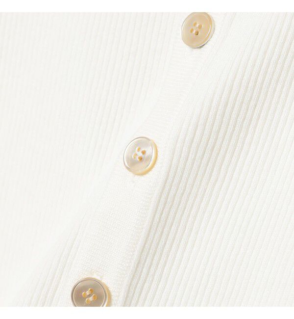 BEAMS SELECTION for WOMEN「AURALEE / GIZA HIGH GAUGE RIB KNIT SHORT CARDIGAN」|ニット・セーター|