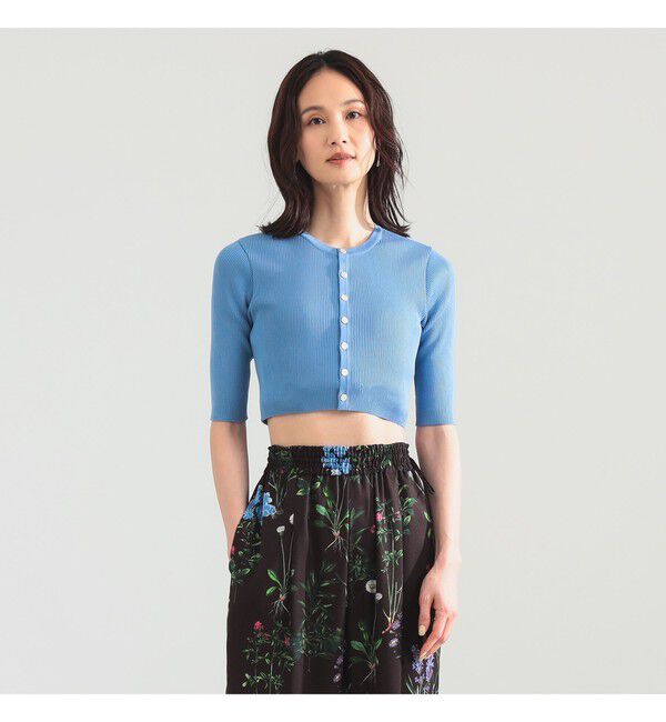 BEAMS SELECTION for WOMEN「AURALEE / GIZA HIGH GAUGE RIB KNIT SHORT CARDIGAN」|ニット・セーター|