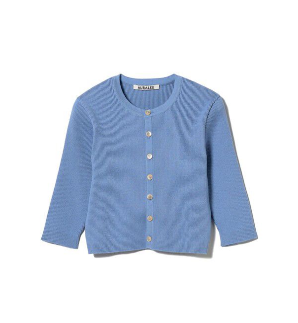 BEAMS SELECTION for WOMEN「AURALEE / GIZA HIGH GAUGE RIB KNIT SHORT CARDIGAN」|ニット・セーター|