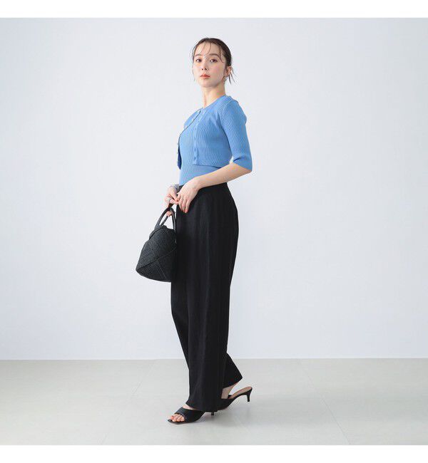 BEAMS SELECTION for WOMEN「AURALEE / GIZA HIGH GAUGE RIB KNIT SHORT CARDIGAN」|ニット・セーター|