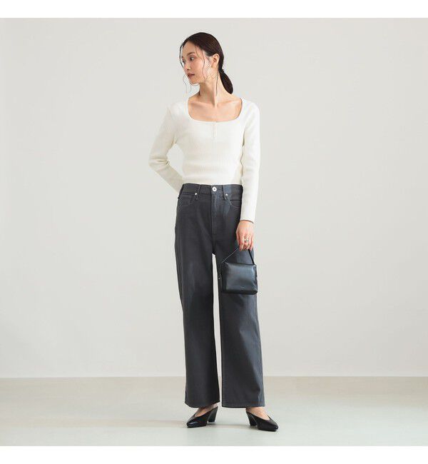 BEAMS SELECTION for WOMEN「【別注】upper hights / LAZY NIECE サイドゴム デニムパンツ」|デニム|