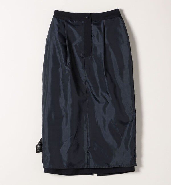 SHIPS any「SHIPS any:〈洗濯機可能〉ダブルクロス Iライン タック スカート［NAVY BLUE］」|スカート|