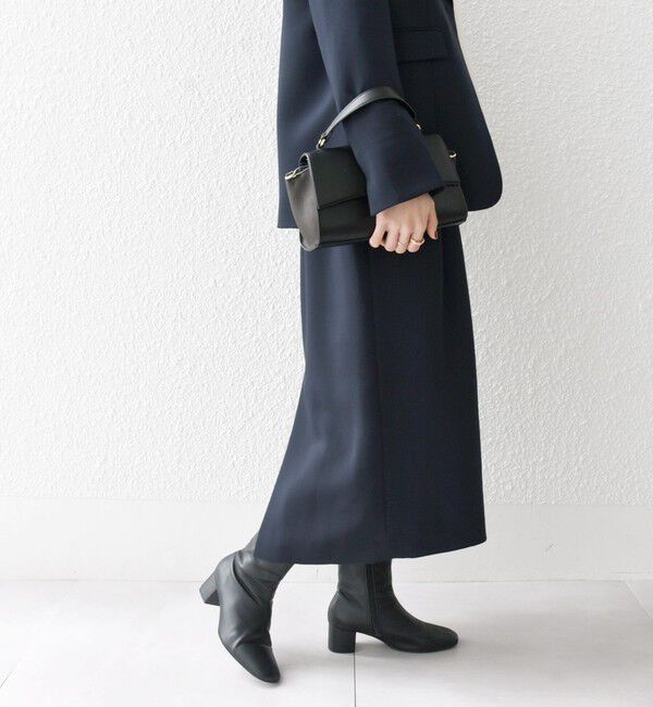 SHIPS any「SHIPS any:〈洗濯機可能〉ダブルクロス Iライン タック スカート［NAVY BLUE］」|スカート|