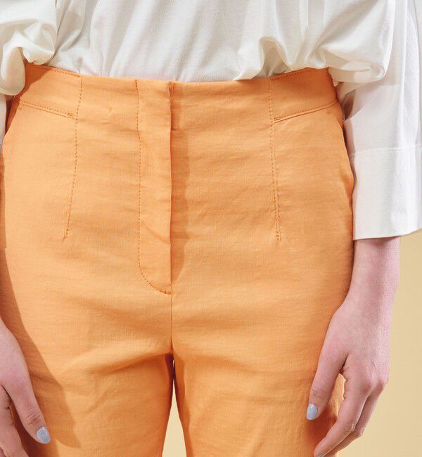 DES PRES「リネンナイロンストレッチ クロップドパンツ」|その他|