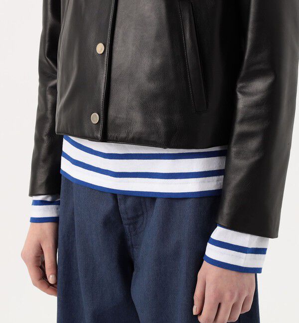 TOMORROWLAND BUYING WEAR「CINQUANTA ノーカラーレザージャケット」|ノーカラージャケット|