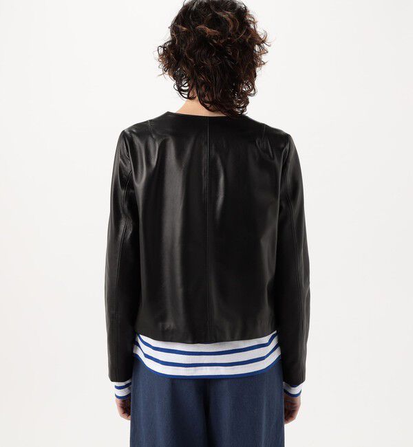 TOMORROWLAND BUYING WEAR「CINQUANTA ノーカラーレザージャケット」|ノーカラージャケット|