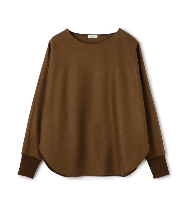 DES PRES「ニットコンビネーション ボートネックプルオーバー」|Tシャツ・カットソー|47 ブラウン