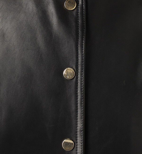 TOMORROWLAND BUYING WEAR「CINQUANTA METAL BUTTON レザーベスト」|ベスト・ジレ|