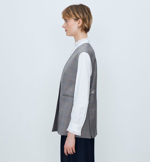 TOMORROWLAND collection「ZELANDER NATURAL STRETCH Vカラージレ」|ベスト・ジレ|