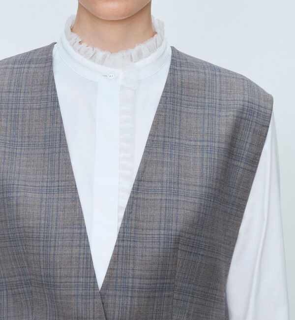 TOMORROWLAND collection「ZELANDER NATURAL STRETCH Vカラージレ」|ベスト・ジレ|