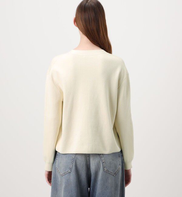 Edition「ELS cotton Vネックカーディガン」|カーディガン|