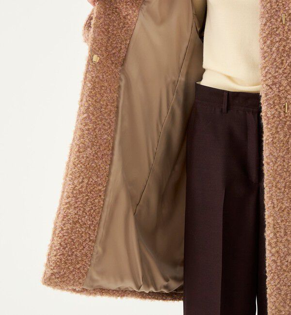 Ballsey「Danielle ミドルコート」|ノーカラーコート|