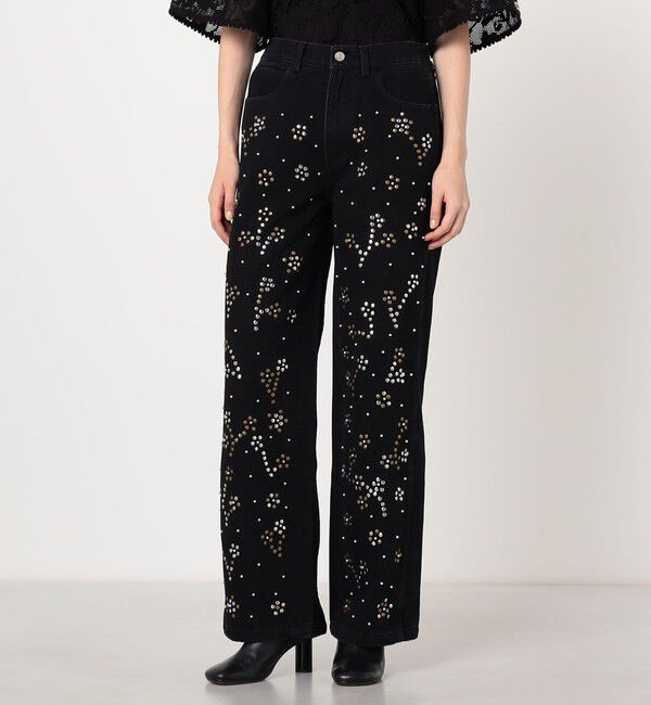TOMORROWLAND BUYING WEAR「SEA NEW YORK ETTA DENIM STUDDED JEANS スタッズ デニムパンツ」|デニム|