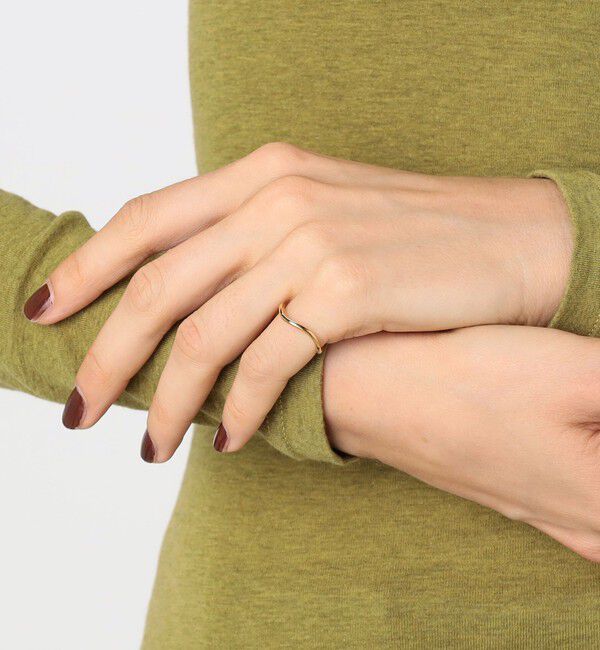 TOMORROWLAND GOODS「les solides simple wavy リング」|リング|