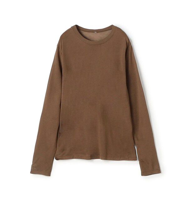 TOMORROWLAND GOODS「BASERANGE バンブー ロングスリーブプルオーバー」|Tシャツ・カットソー|47 ブラウン