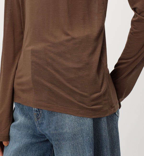 TOMORROWLAND GOODS「BASERANGE バンブー ロングスリーブプルオーバー」|Tシャツ・カットソー|