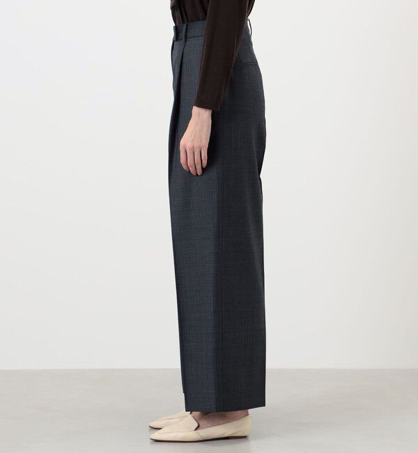 TOMORROWLAND collection「365 STRIPE タックワイドパンツ」|スラックス|