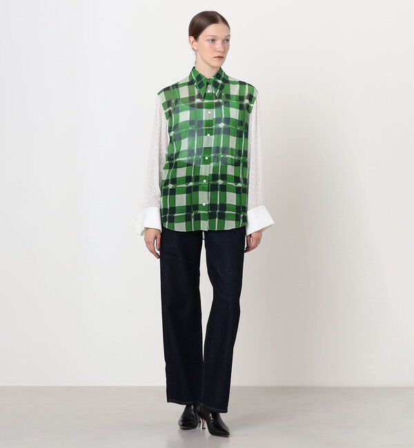 TOMORROWLAND BUYING WEAR「TELMA Panel W Cuffs シャツ」|シャツ・ブラウス|