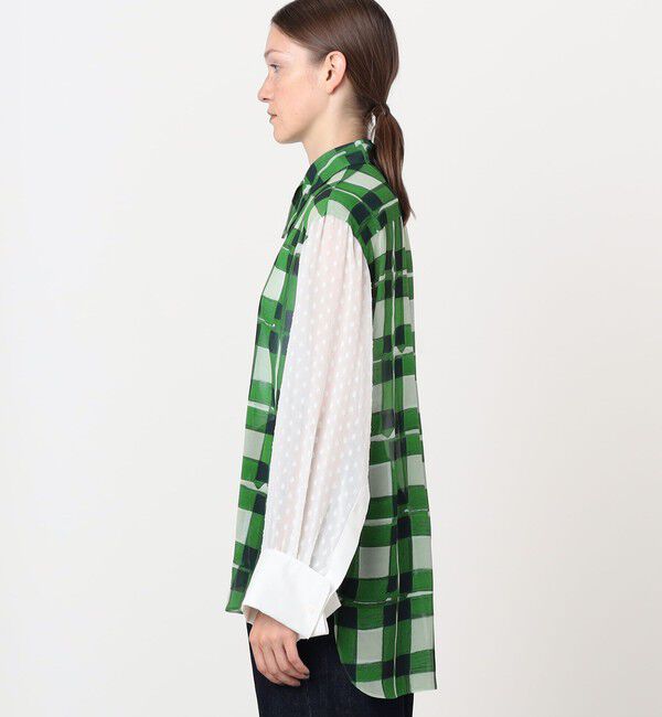 TOMORROWLAND BUYING WEAR「TELMA Panel W Cuffs シャツ」|シャツ・ブラウス|