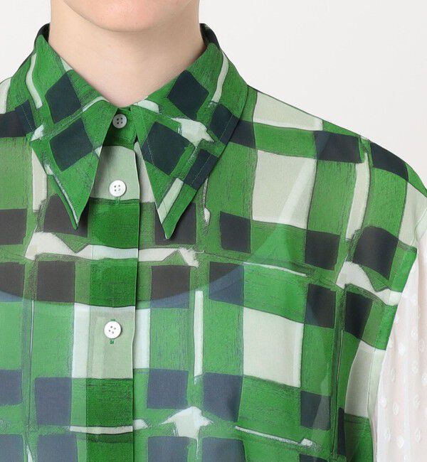 TOMORROWLAND BUYING WEAR「TELMA Panel W Cuffs シャツ」|シャツ・ブラウス|