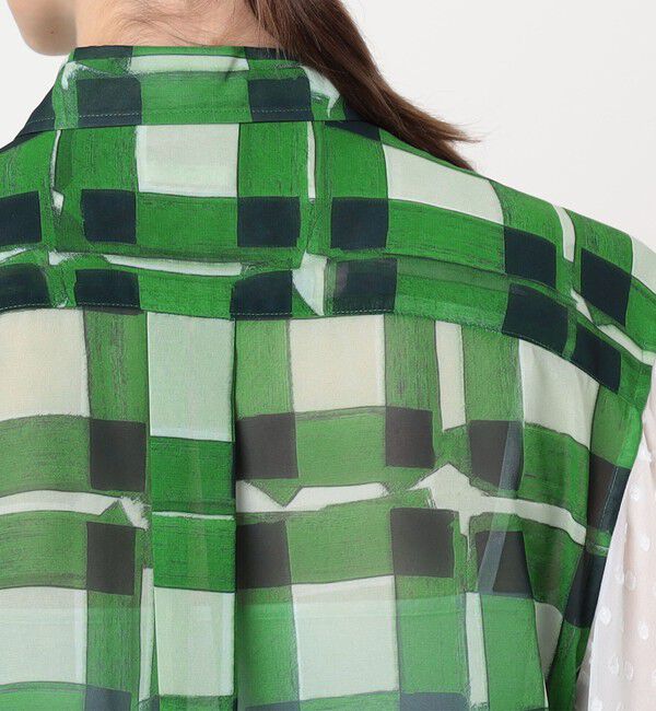 TOMORROWLAND BUYING WEAR「TELMA Panel W Cuffs シャツ」|シャツ・ブラウス|