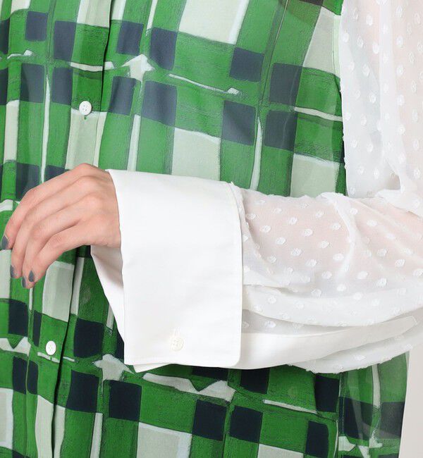 TOMORROWLAND BUYING WEAR「TELMA Panel W Cuffs シャツ」|シャツ・ブラウス|