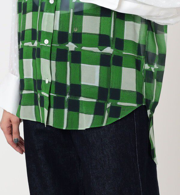 TOMORROWLAND BUYING WEAR「TELMA Panel W Cuffs シャツ」|シャツ・ブラウス|