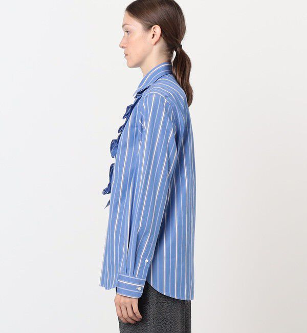 TOMORROWLAND GOODS「sebline RUFFLE POLO SHIRT」|シャツ・ブラウス|