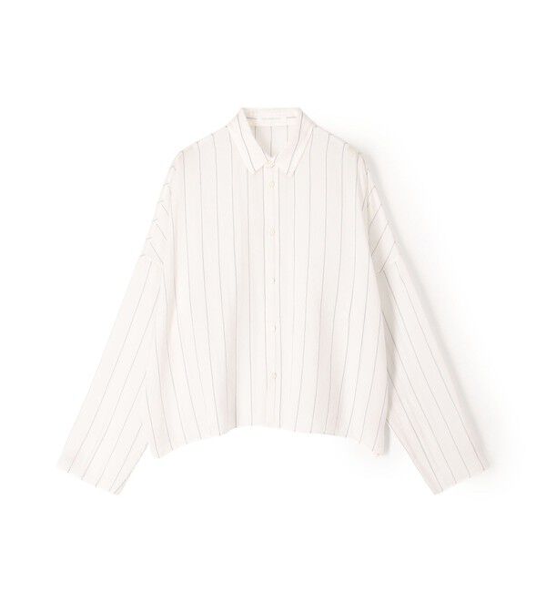 GALERIE VIE「レーヨンシルクブロード レギュラーカラーシャツ」|シャツ・ブラウス|12 ホワイト系