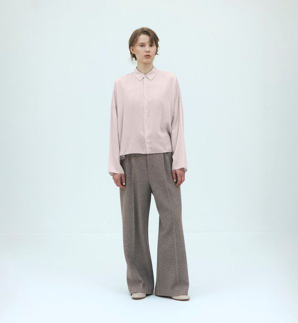 GALERIE VIE「レーヨンシルクブロード レギュラーカラーシャツ」|シャツ・ブラウス|