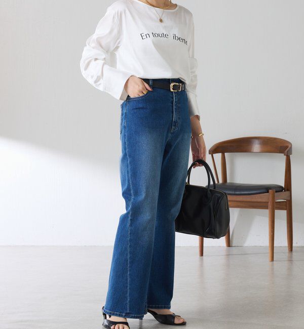  「【ロングシーズン使える】袖カフスデザインTブラウス」|シャツ・ブラウス|