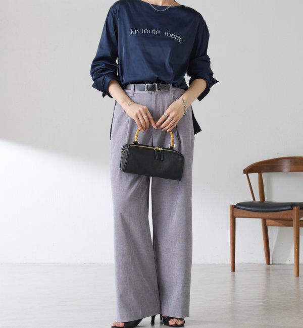  「【ロングシーズン使える】袖カフスデザインTブラウス」|シャツ・ブラウス|