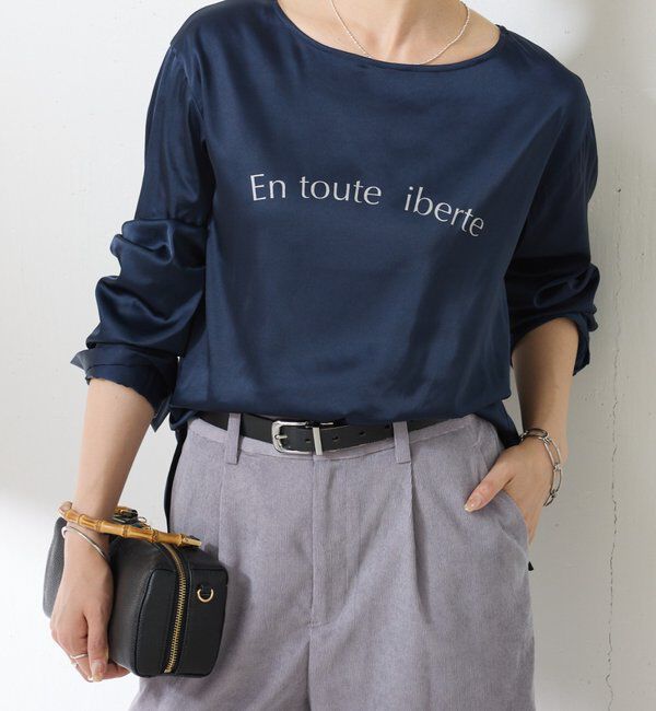  「【ロングシーズン使える】袖カフスデザインTブラウス」|シャツ・ブラウス|