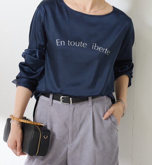  「【ロングシーズン使える】袖カフスデザインTブラウス」|シャツ・ブラウス|
