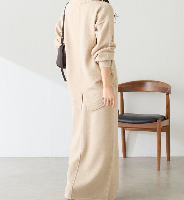  「【セットアイテム】衿つきスキッパーニットセットアップ」|ワンピース|