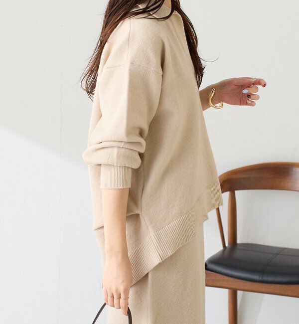  「【セットアイテム】衿つきスキッパーニットセットアップ」|ワンピース|