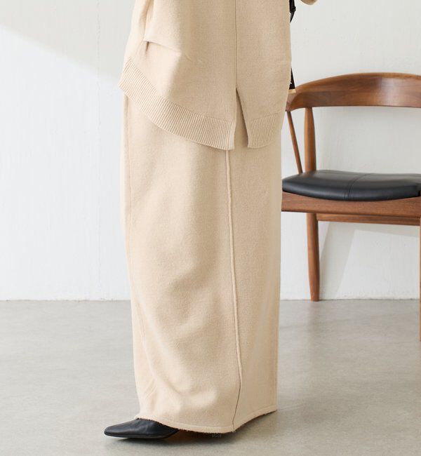  「【セットアイテム】衿つきスキッパーニットセットアップ」|ワンピース|