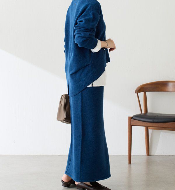  「【セットアイテム】衿つきスキッパーニットセットアップ」|ワンピース|