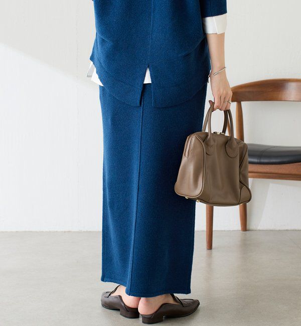  「【セットアイテム】衿つきスキッパーニットセットアップ」|ワンピース|