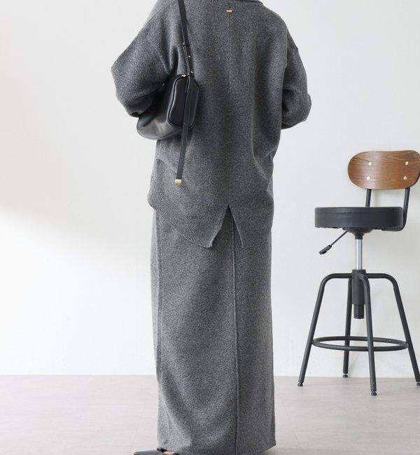  「【セットアイテム】衿つきスキッパーニットセットアップ」|ワンピース|