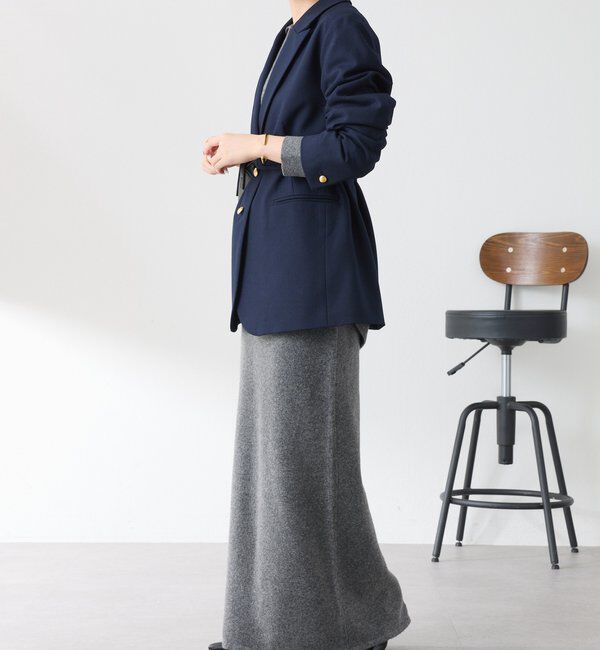  「【セットアイテム】衿つきスキッパーニットセットアップ」|ワンピース|