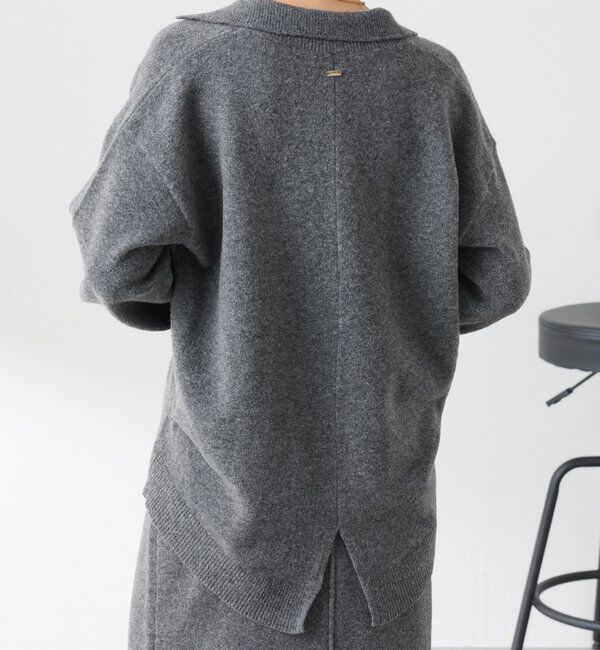  「【セットアイテム】衿つきスキッパーニットセットアップ」|ワンピース|